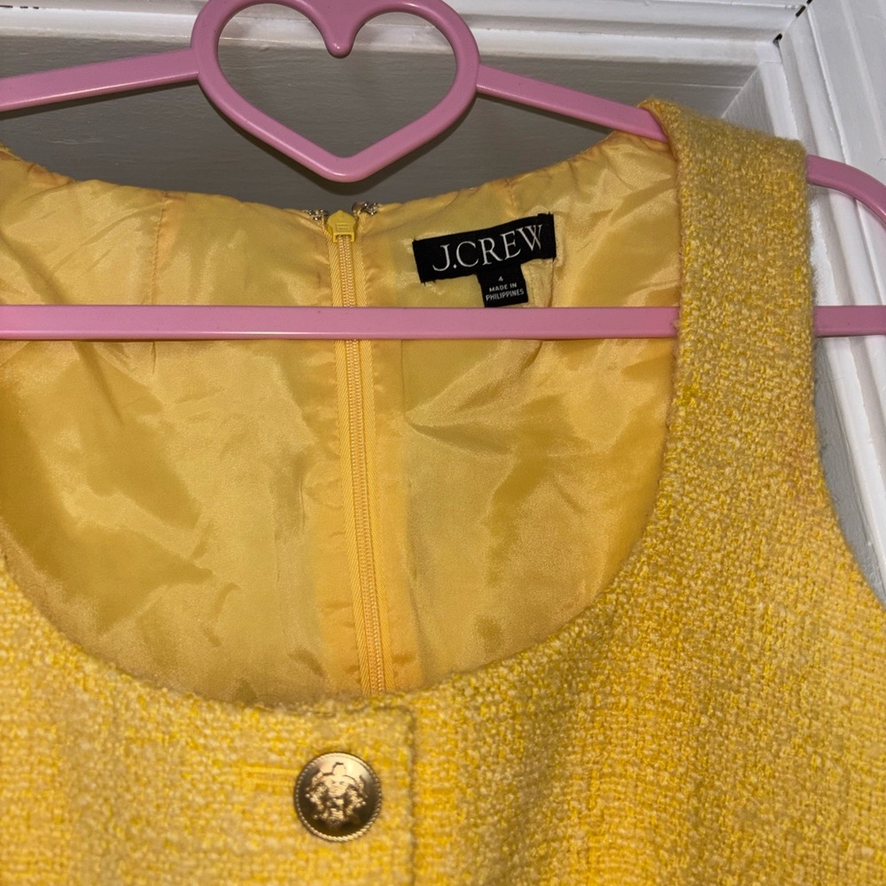 NWT J. Crew Yellow Dress & Jacket Set - Picture 6 of 17